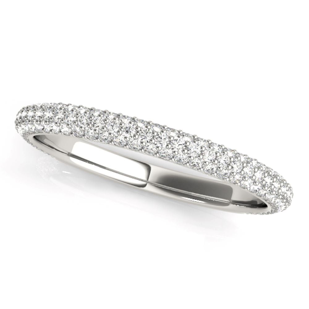Pave Diamond Wedding Band